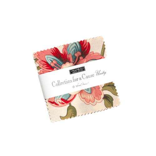 Collections for a Cause Unity Mini Charm fabric bundle by Howard Marcus with floral designs