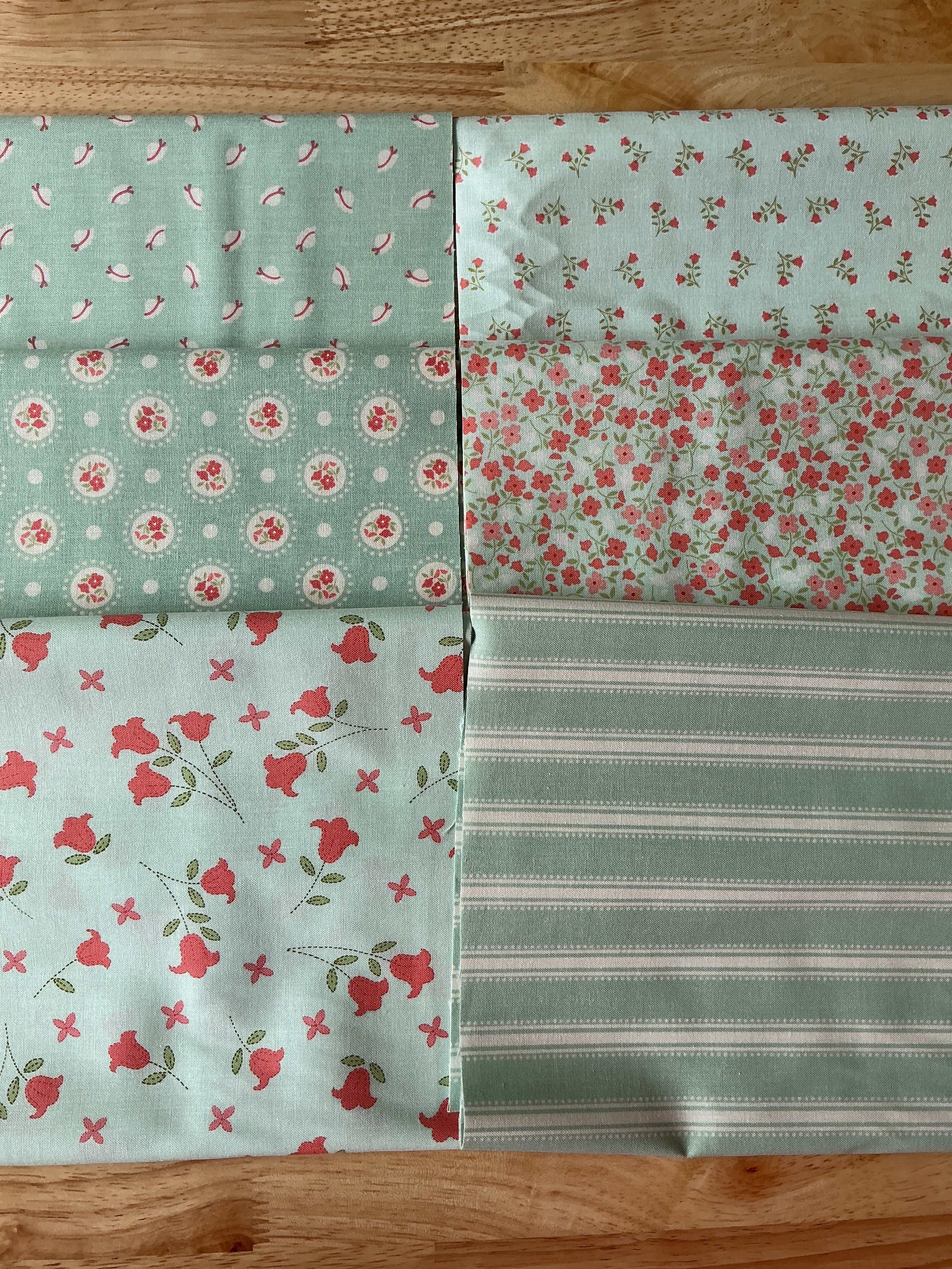 Six quarter yard fabric cuts color bundle from My Sew Quilty Life by Heather Briggs