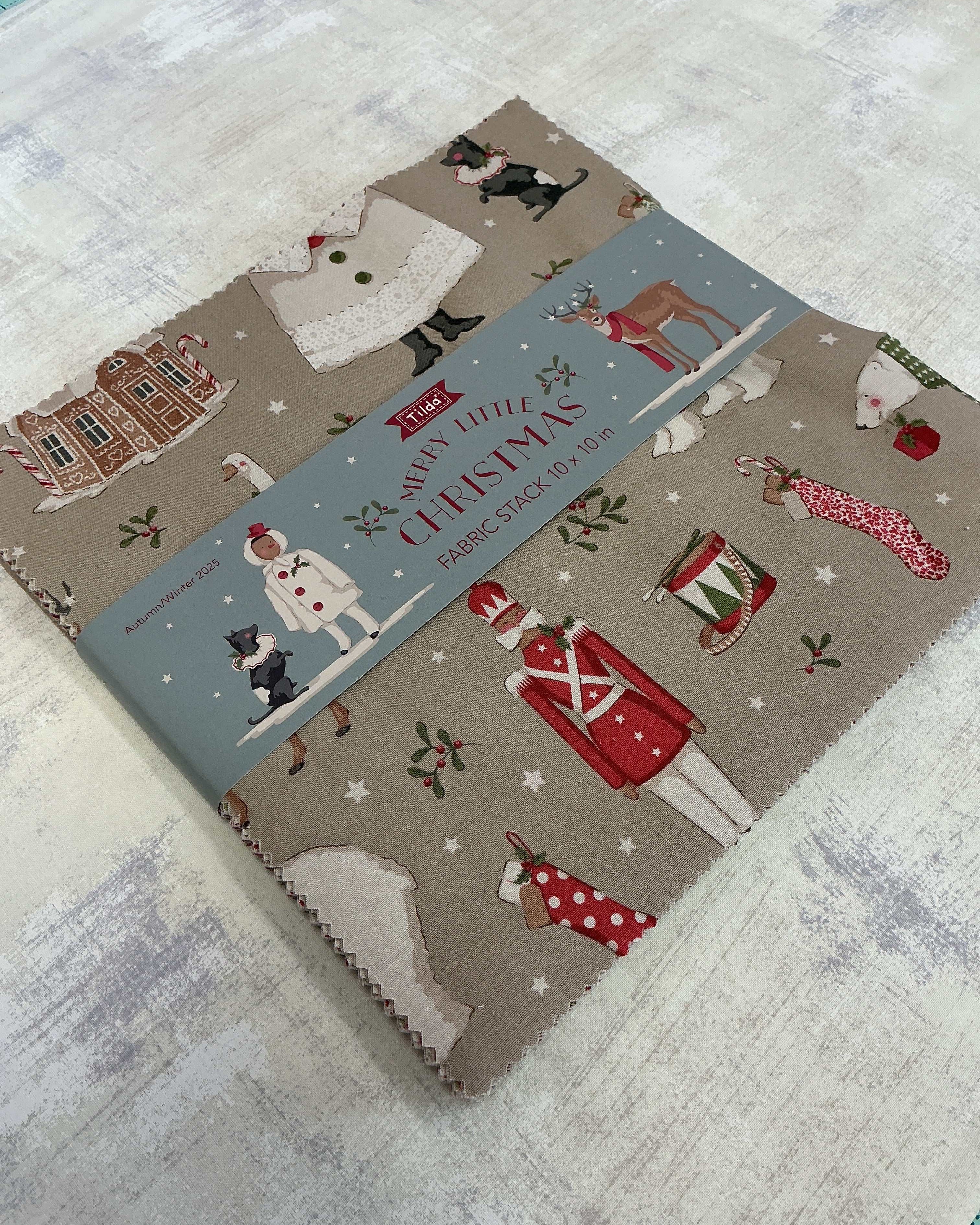 Frida Lap Size Quilt Kit with fabrics, digital pattern, and video access for sewing a Christmas lap quilt