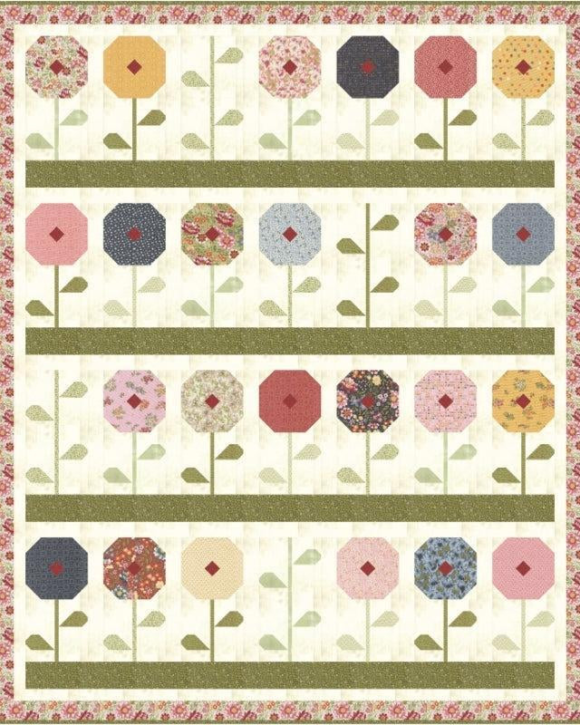 Daisy Dot Quilt Kit featuring FieldRush fabric by BasicGrey for a 76" x 92" quilt top