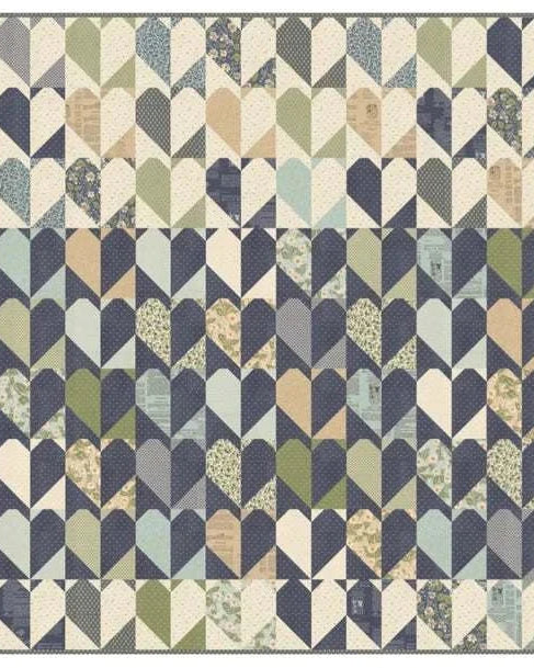 Sugar Cookie Quilt Kit featuring Achy Breaky pattern by Vanessa Goertzen, 64x72 inch quilt kit by Lella Boutique for Moda Fabrics