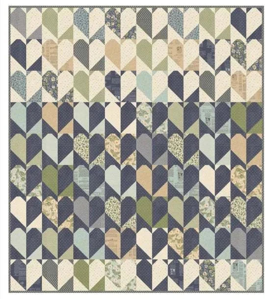 Sugar Cookie Quilt Kit featuring Achy Breaky pattern by Vanessa Goertzen, 64x72 inch quilt kit by Lella Boutique for Moda Fabrics