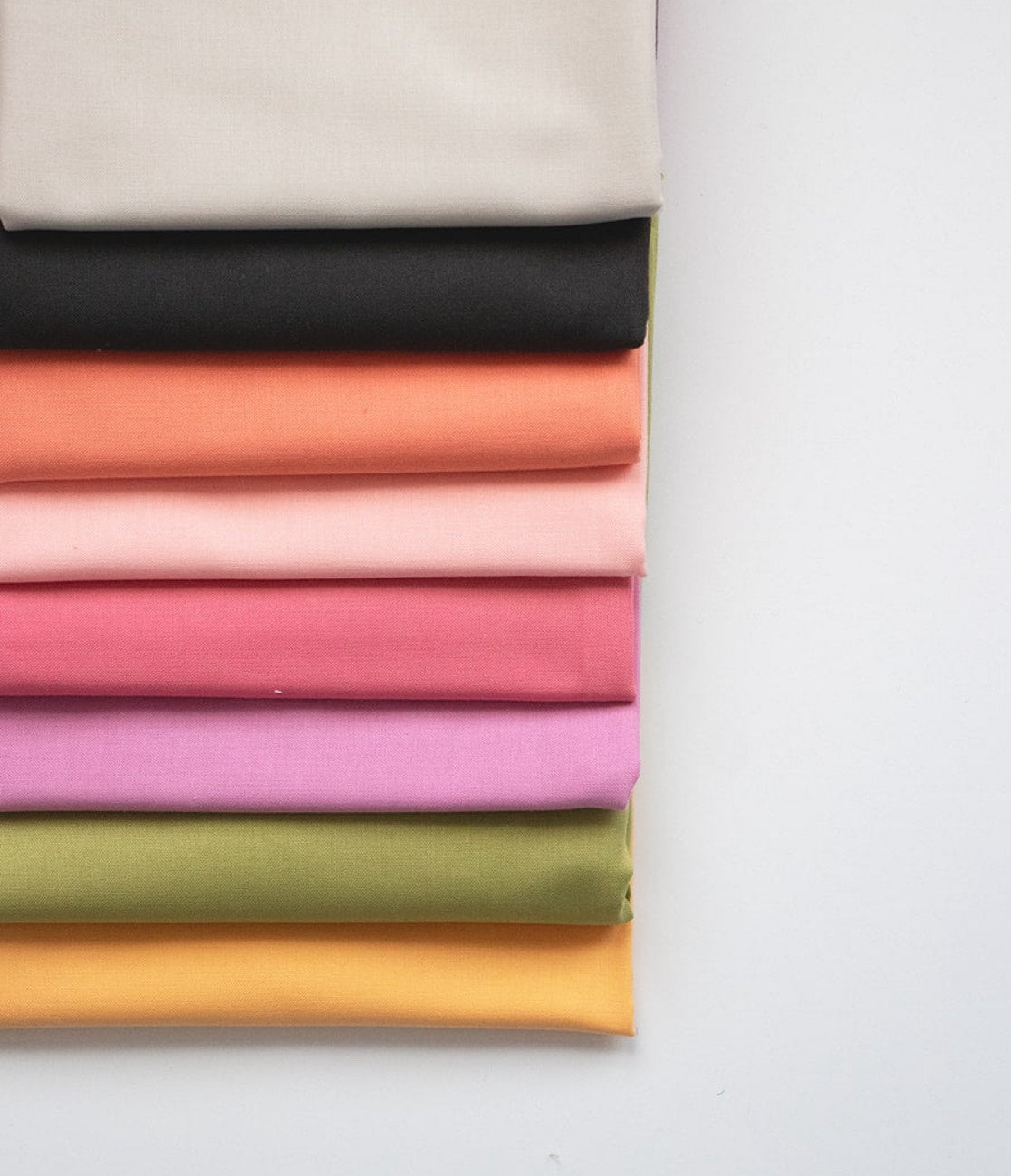 Hey Boo Coordinating Bella Solids Fat Quarter Bundle with 9 fabric pieces by Vanessa Goertzen