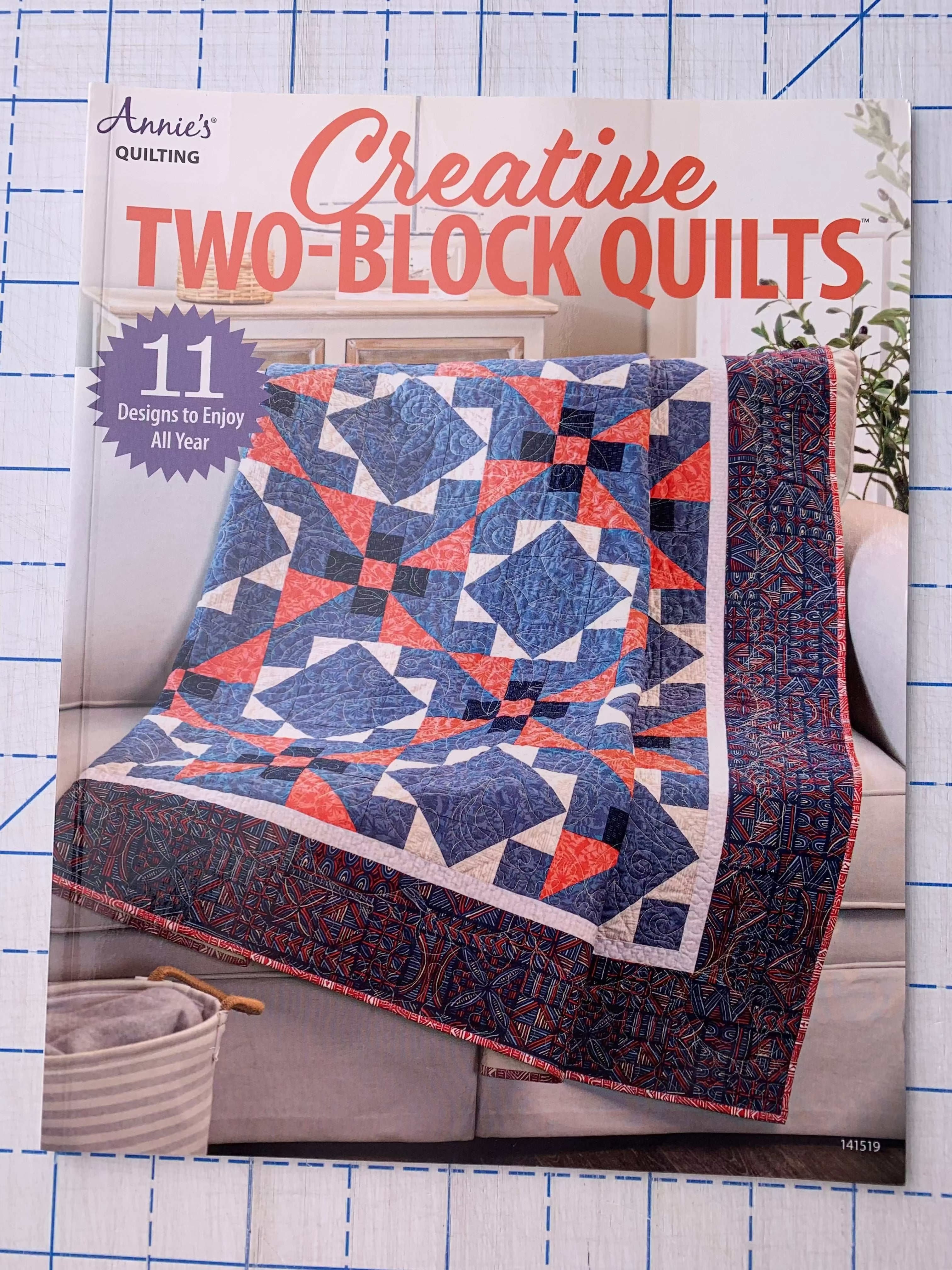 Creative Two-Block Quilts book cover by Annie's Quilting