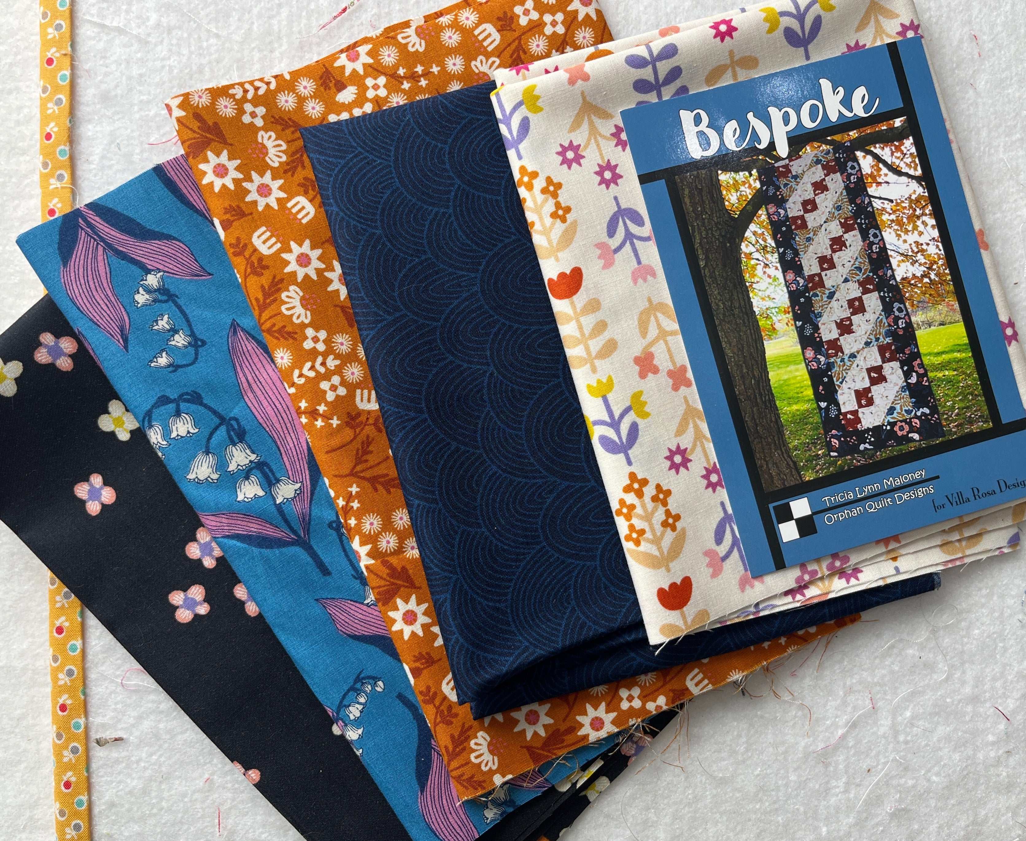 Bespoke Quilt Kit with Ruby Star Fabrics and pattern for 16x56 quilt top