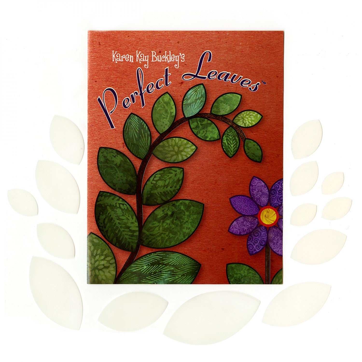 Perfect Leaves heat resistant leaf templates by Karen Kay Buckley for applique projects with fifteen sizes