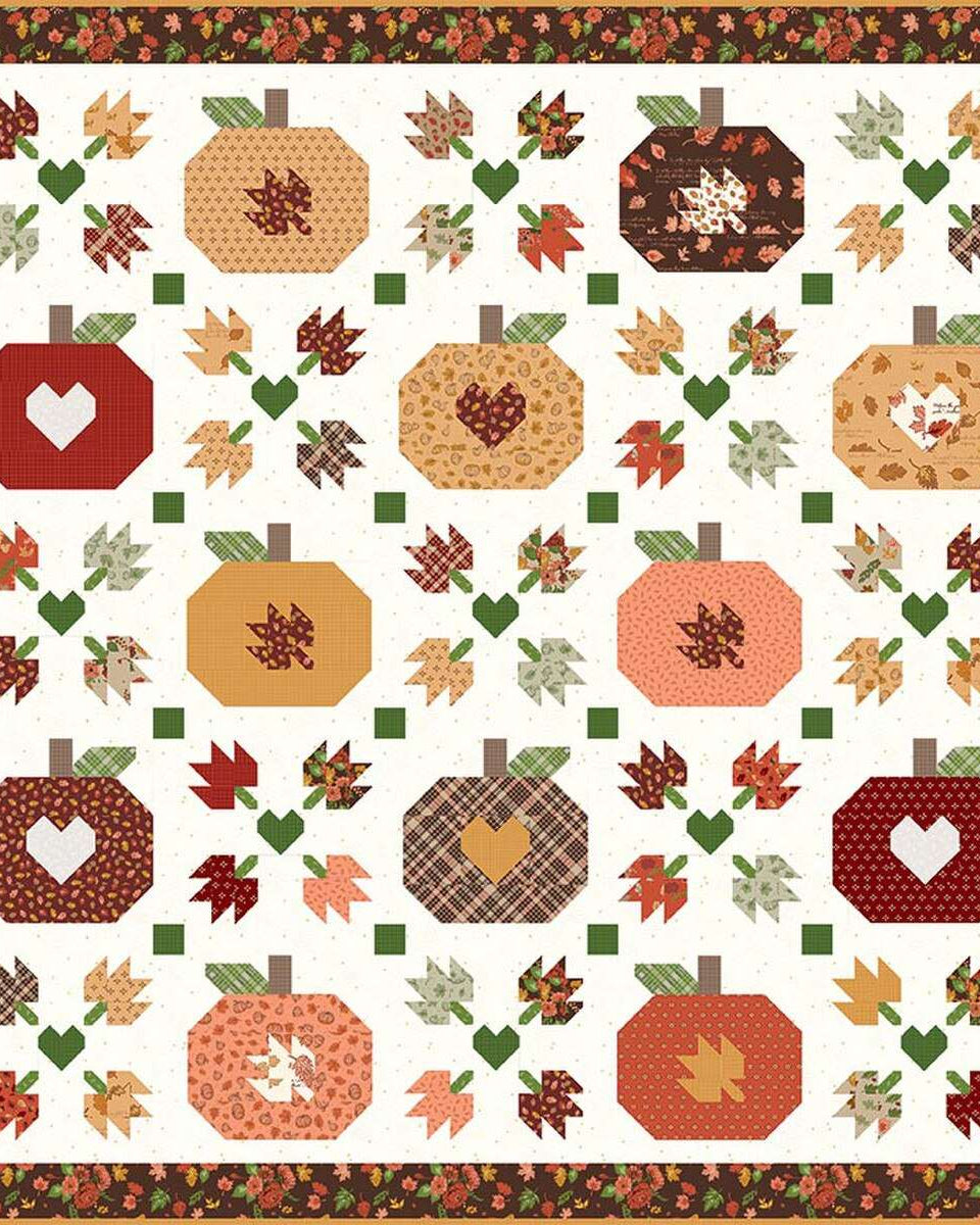 Cozy Autumn Quilt Kit by Beverly McCullough 79x79 inches pre-order kit with fabric and pattern in collector box