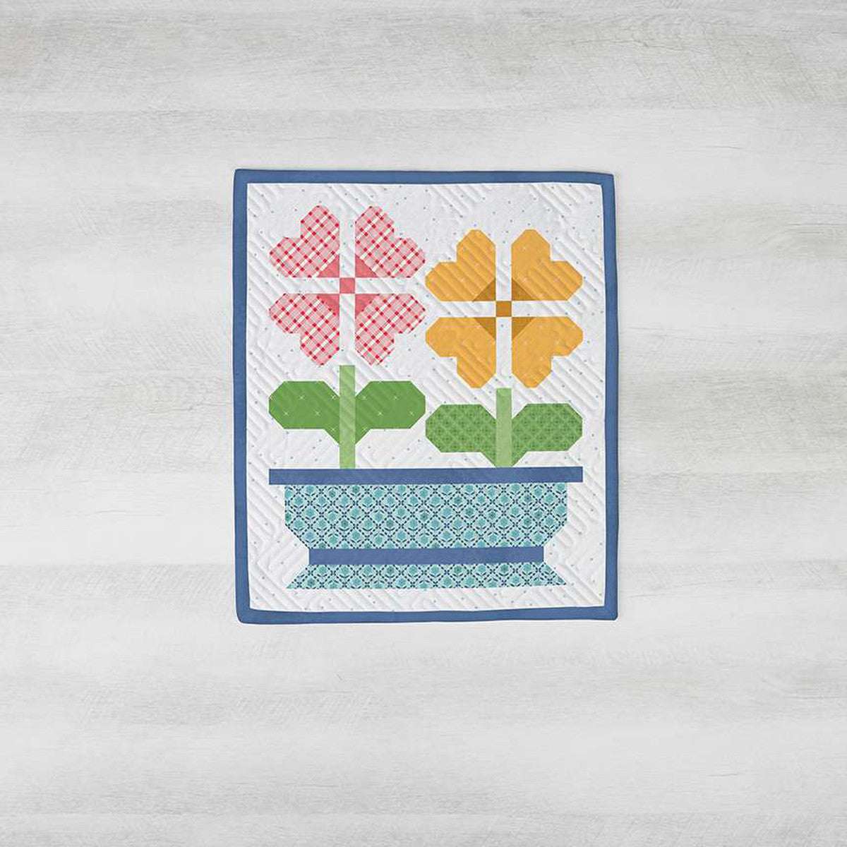 2025 Riley Blake Designs Garden Charm tabletop banner kit with fabric and pattern in keepsake box