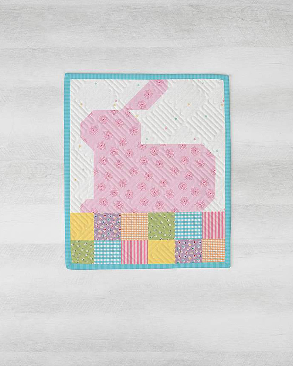2025 Riley Blake Designs Hoppy To Meet You 12x14 tabletop banner kit with fabric and pattern in keepsake box