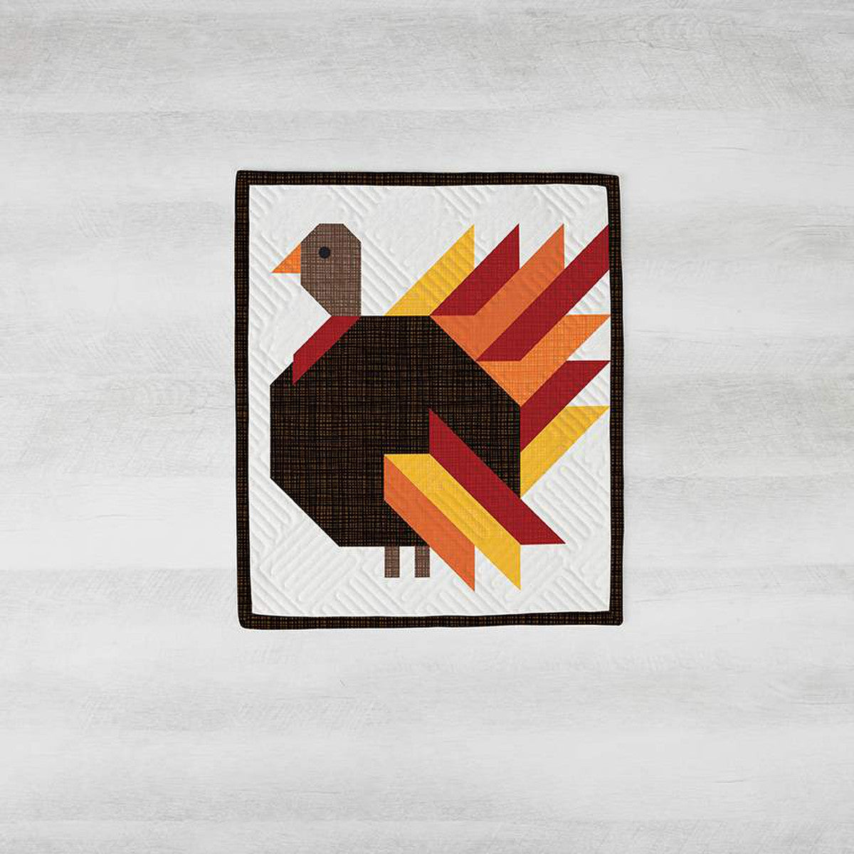 2025 Riley Blake Designs Turkey Lurkey tabletop banner kit with pattern and fabric in keepsake box