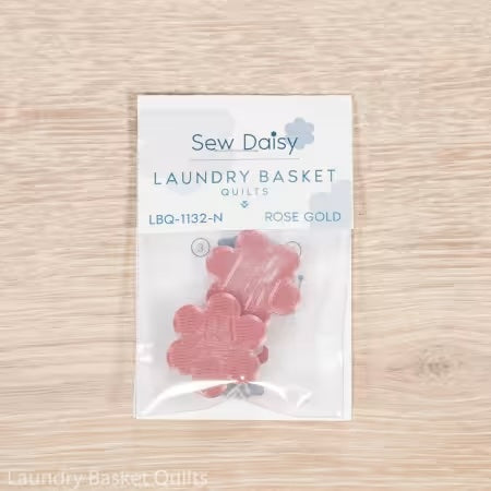 Sew Daisy thread holder in rose gold by Laundry Basket Quilts for sewing storage