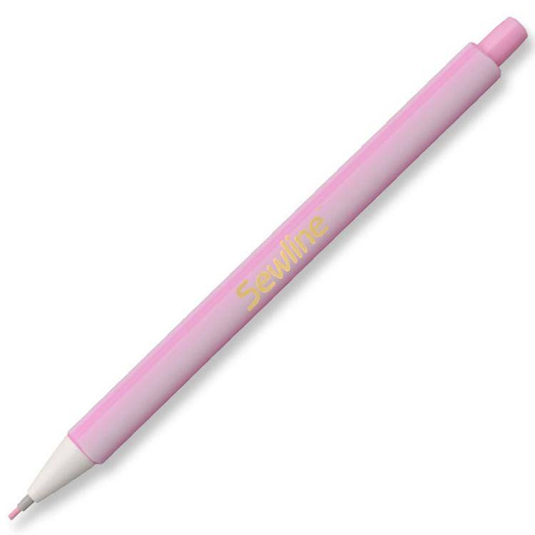 Pink Sewline Fabric Pencil 1.3mm mechanical pencil with ceramic lead and eraser