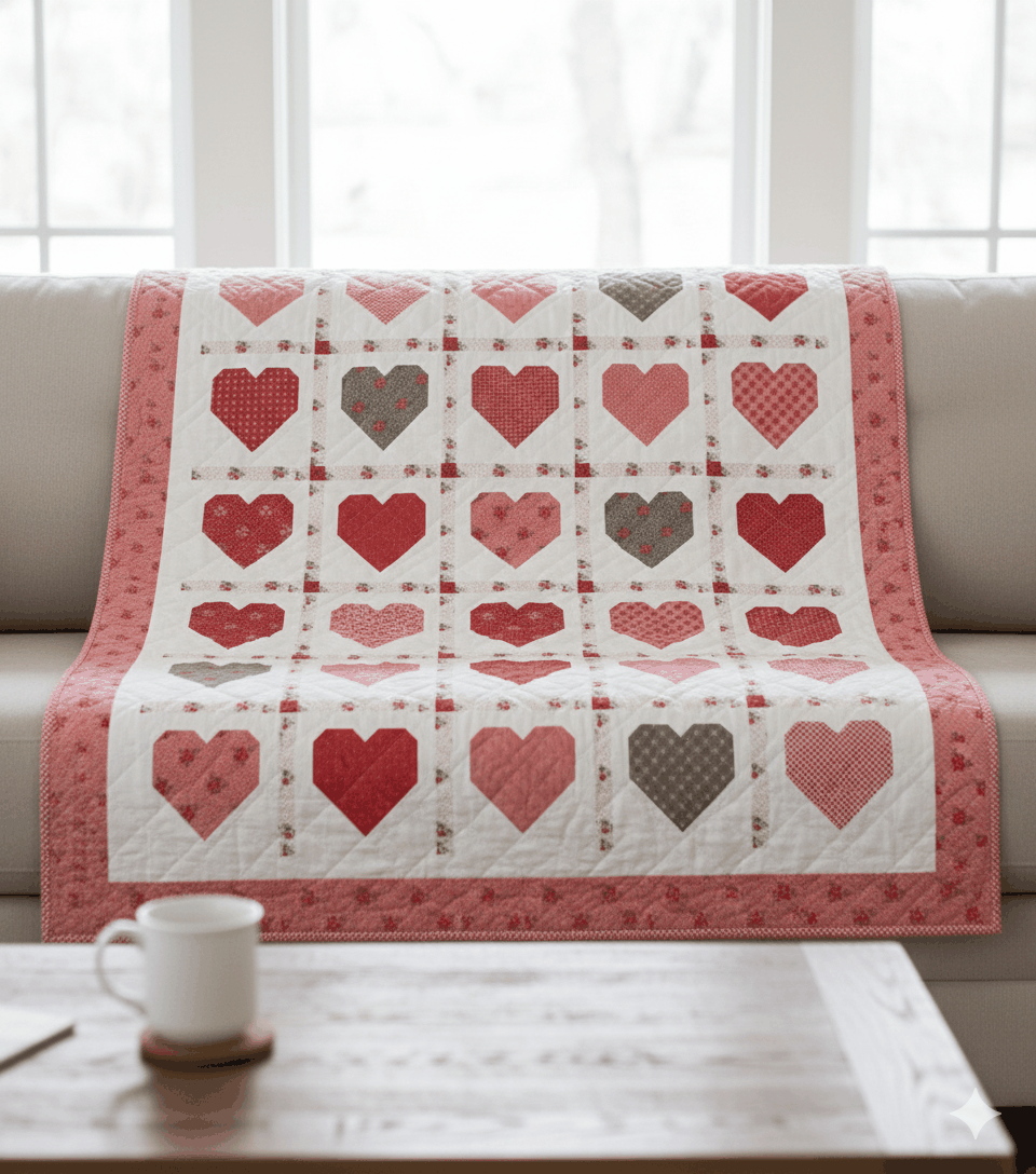 Lovely Quilt Kit featuring poinsettia and pear quilt design by Sherri & Chelsi for Moda Fabrics