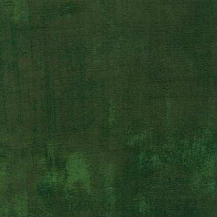 Grunge Basics Winter Spruce fabric by BasicGrey textured dark green blender fabric for quilting and crafting