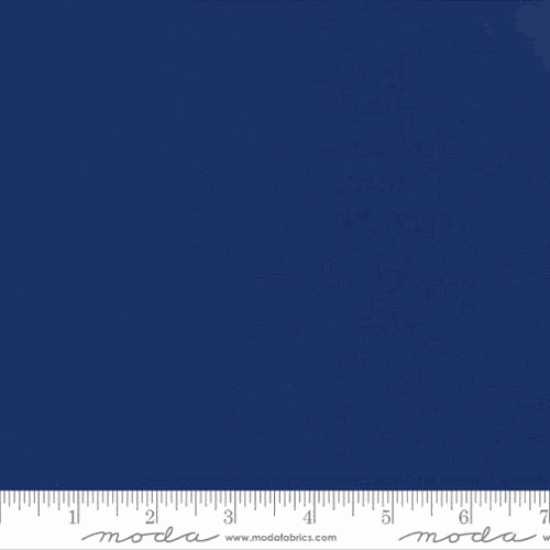 Bella Solids Royal 9900 19 Moda solid dark blue fabric with ruler in half yard increments