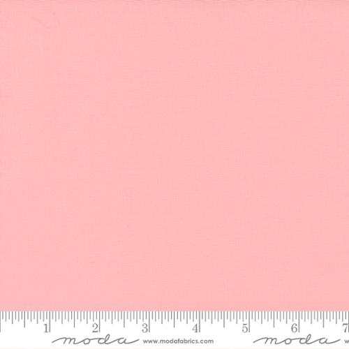Bella Solids from Moda fabric in Bunny Hill Pink color, sold by the half yard