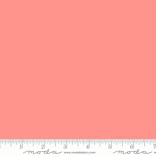 Bella Solids from Moda fabric in carnation pink, sold by the half yard