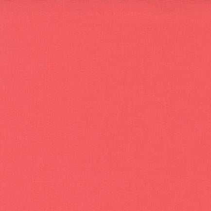 Bella Solids Nectar solid cotton fabric Moda Fabrics vibrant coral shade