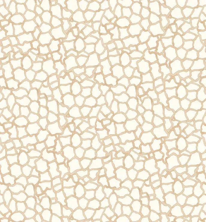 Mini Menagerie Giraffe Print fabric in ecru by Audrey Jeanne Roberts for P&B Textiles