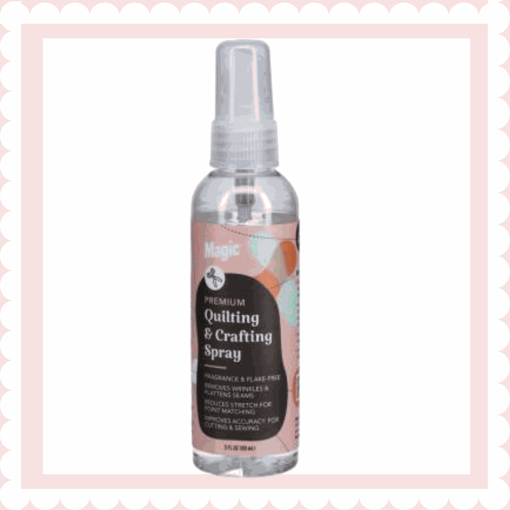 Magic Premium Quilting & Crafting Spray 3oz bottle for fabric crafting and sewing accuracy