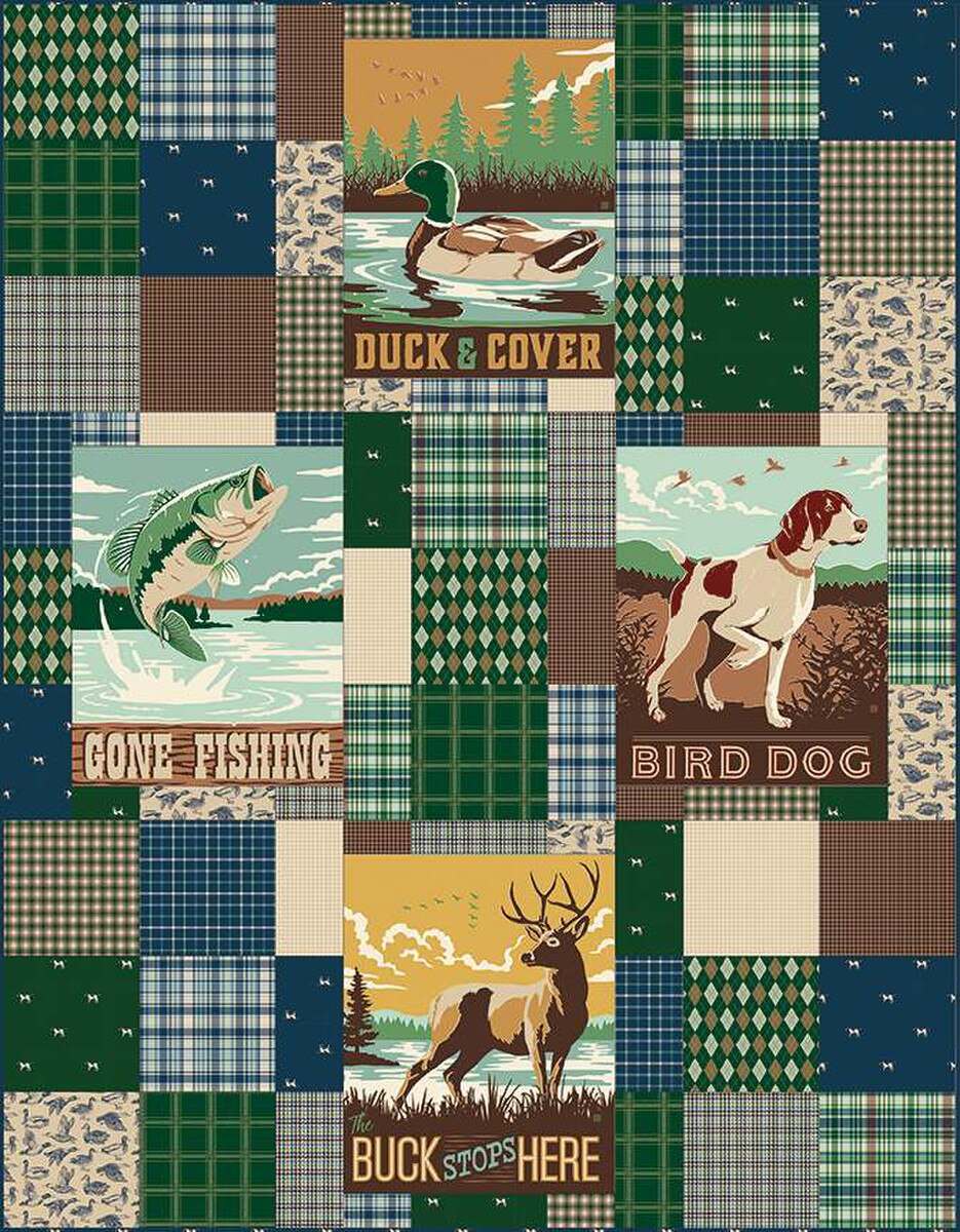 Picture Perfect Quilt Kit Plaid-Venture Club quilt top and binding by Riley Blake Designs