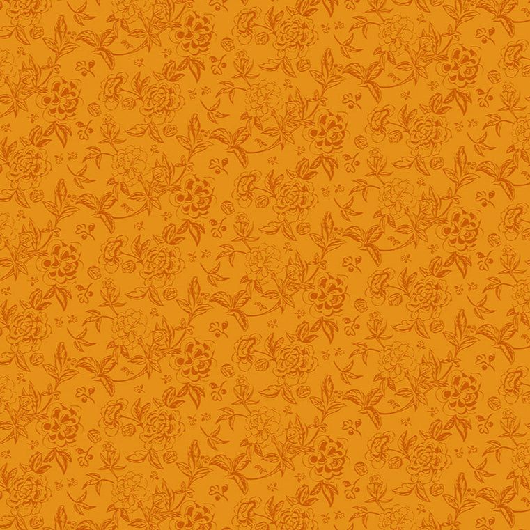 Honey Chateau vintage cloth fabric with intricate floral pattern by Sew Kind of Wonderful for Free Spirit Fabrics