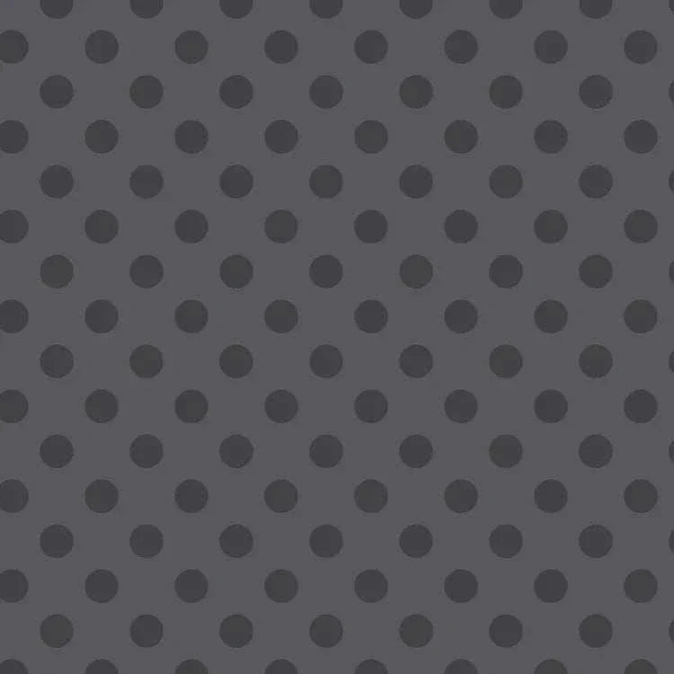 Gray fabric with dark carbon pom pom dot pattern by Tula Pink Graywork Pom Pom Carbon