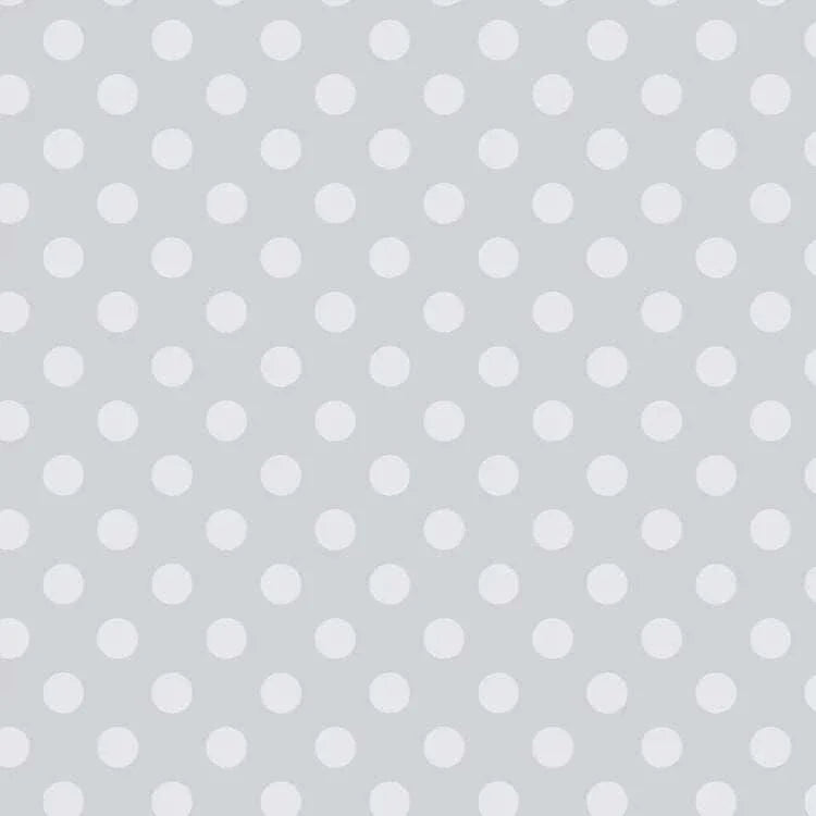 Graywork Pom Pom Fog gray fabric with white polka dots by Tula Pink for quilting and sewing