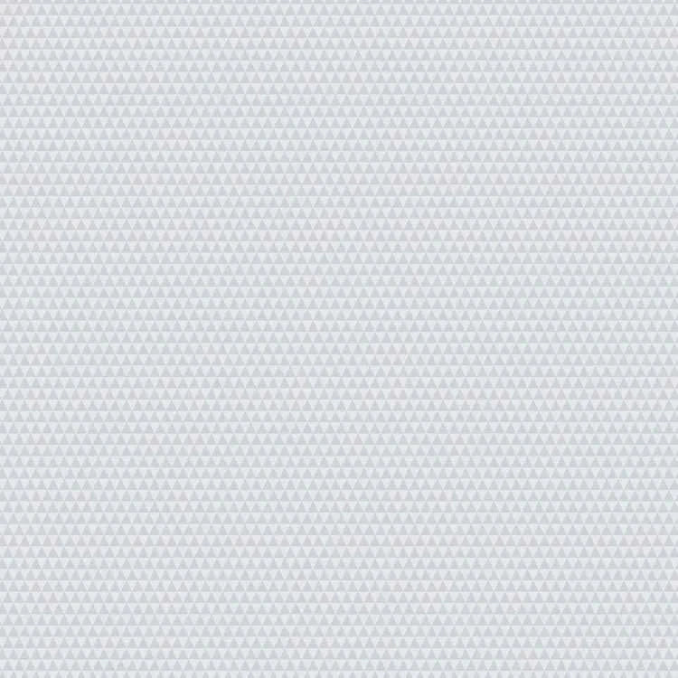 Graywork Kinda Shady Whisper fabric by Tula Pink with small gray triangle pattern on white background