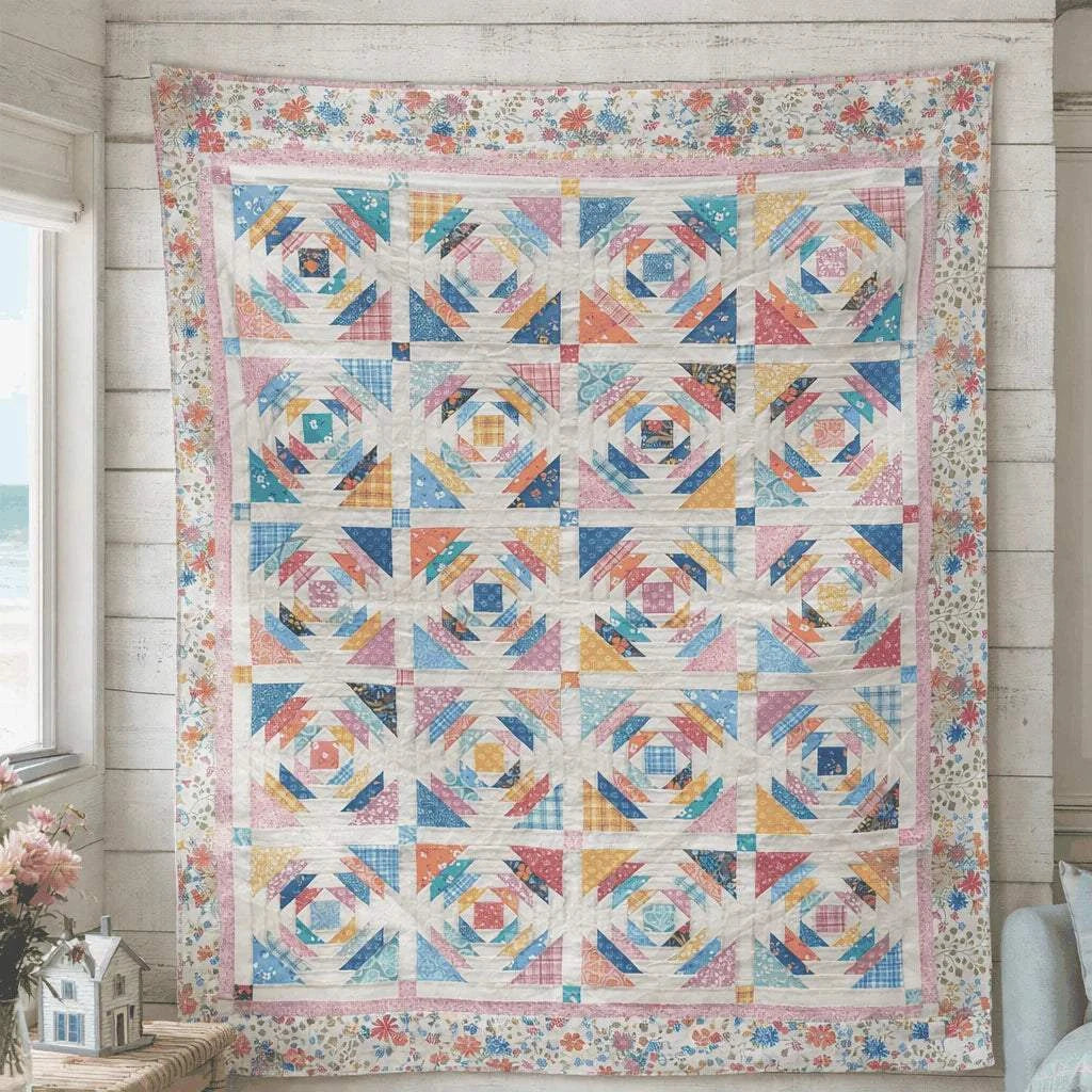 Subscribers Only 2026 exclusive Bella Rose Quilt Society Box #2 Pineapple Beach quilt supplies and fabrics