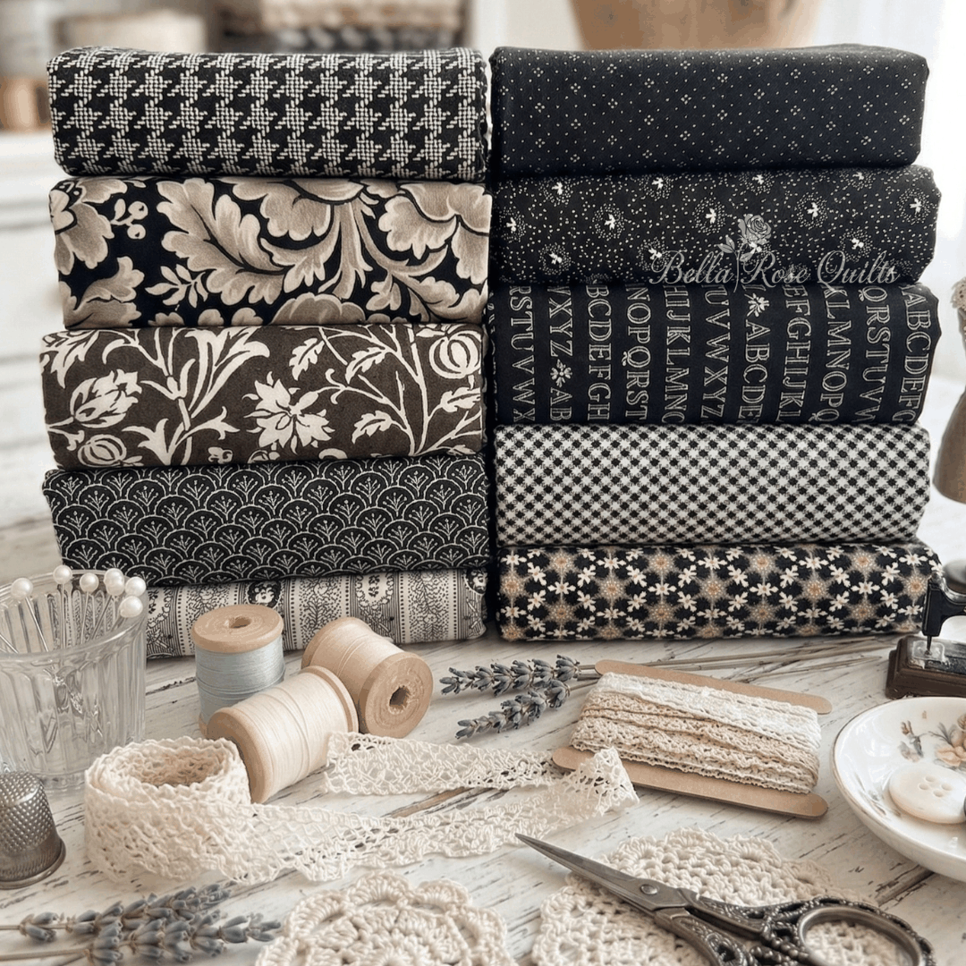 Fig Tree Color Bundles 10 half-yard fabric pieces in assorted colors