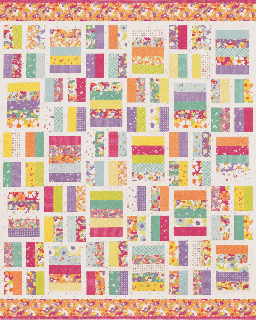Pre-order Jelly Bar Quilt Kit featuring Joysome by Corey Yoder, 64x70 quilt top and backing option