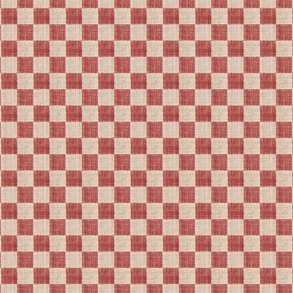 Love Letters Check Red fabric by Dawn Heese with heart motifs and paisley print sold by Marcus Fabrics