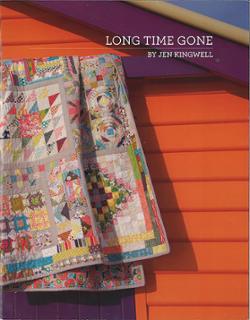 Long Time Gone Quilt Pattern by Jen Kingwell Designs vibrant scrappy patchwork sampler quilt