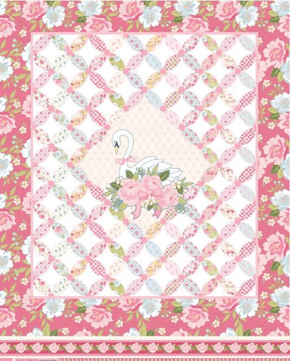 Poppie Cotton Stolen Moments M25324 Multi fabric with delicate patterns for quilting and sewing projects