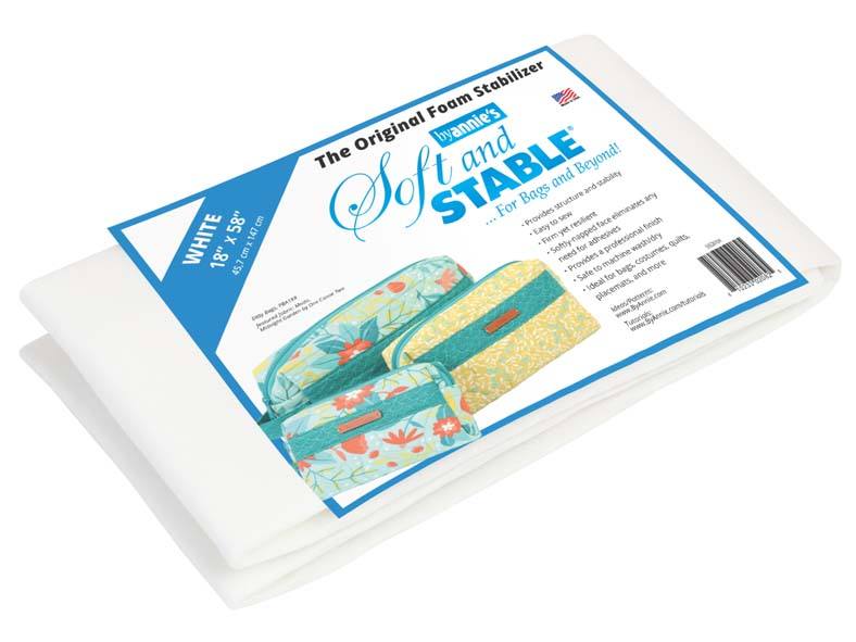 By Annie Soft & Stable white foam stabilizer for bags and purses 18x58 inches