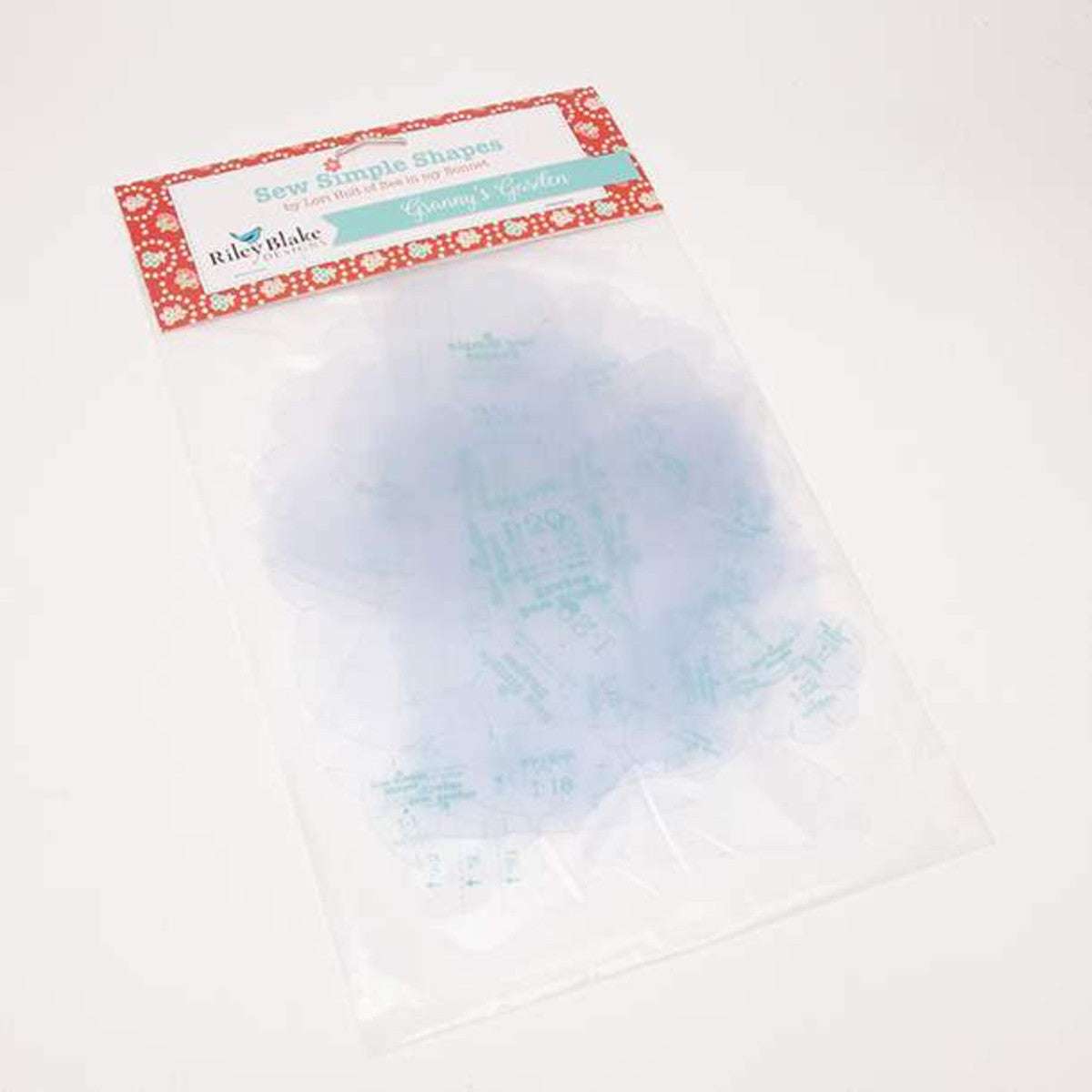 Lori Holt Granny's Garden Sew Simple Shapes plastic templates for applique with center marks and see-through design