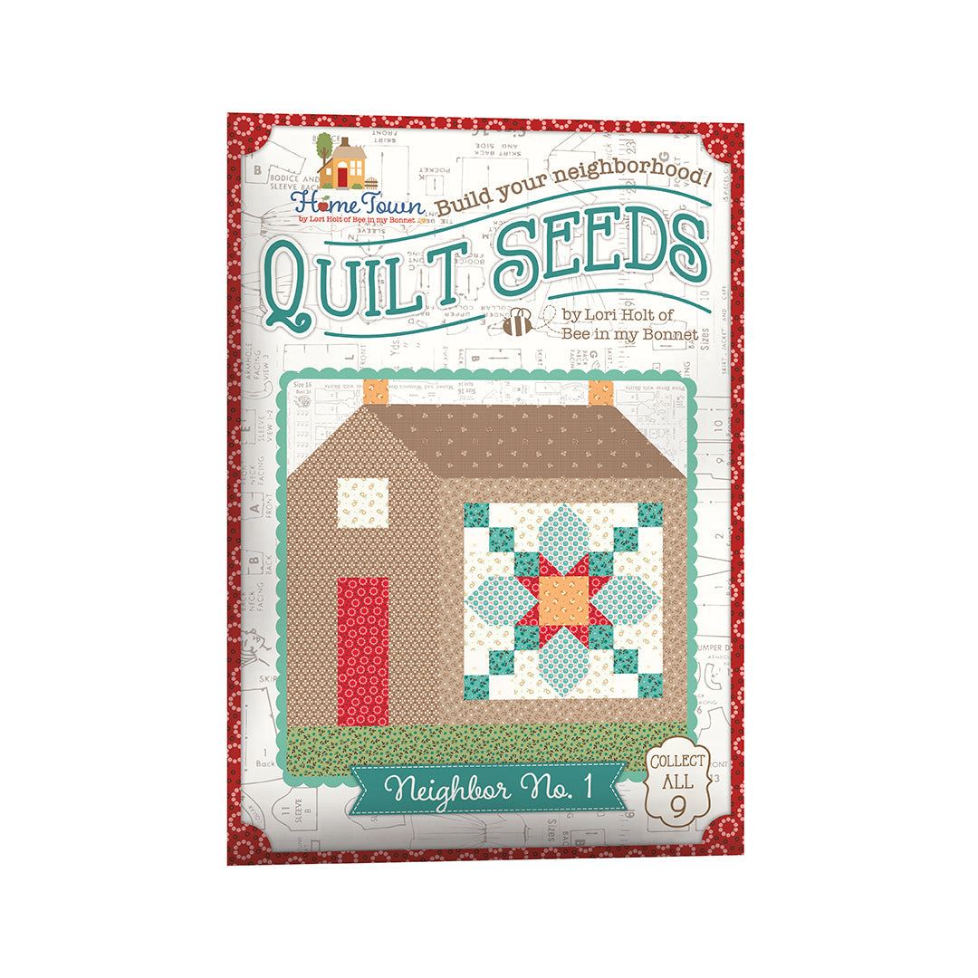 Home Town Quilt Seeds Kit Neighbor No 1 block pattern and fabrics by Lori Holt