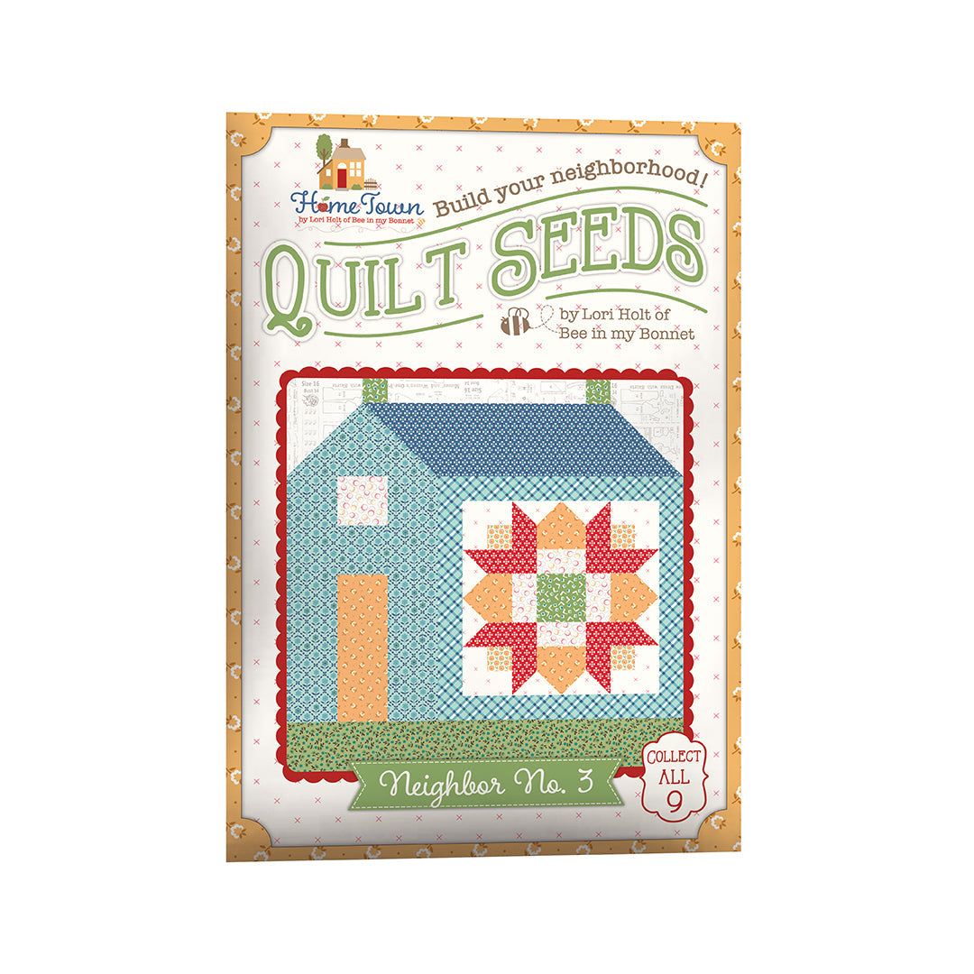 Home Town Quilt Seeds Kit Neighbor No 3 by Lori Holt with fabric and pattern for 16x16 block
