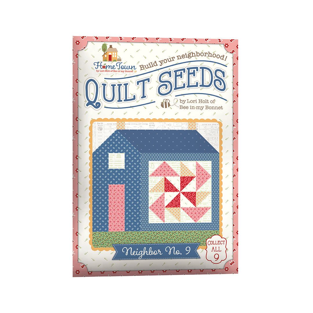 Home Town Quilt Seeds Kit Neighbor No. 9 with quilt pattern and fabrics by Lori Holt of Bee in My Bonnet