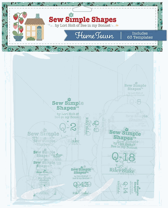 Home Town Sew Simple Shapes 63 applique templates for quilting and fussy cutting