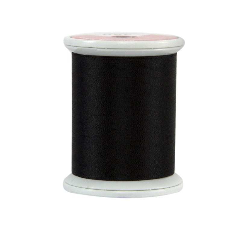 Superior Threads Kimono Silk Thread spool in black belt color, 220 yards, 100% silk thread.