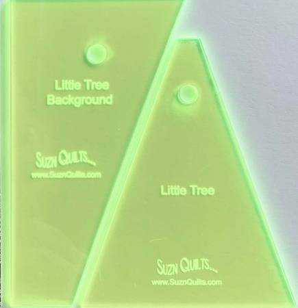 Little Tree template set acrylic quilting templates for 4.5x6 inch tree blocks by Susan Marth