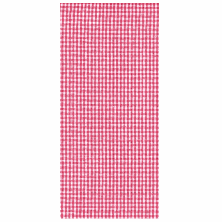 Pink mini check tea towel suitable for embroidery and appliqué
