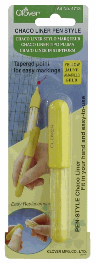 Chaco Liner Pen Style yellow with tapered point for easy markings