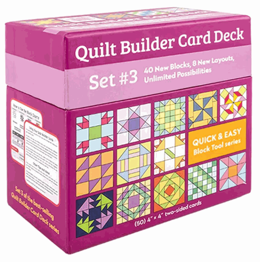 Quilt Builder Card Deck Set 3 with 40 blocks and 8 layouts for quilting designs