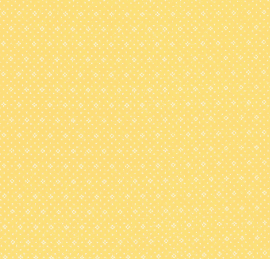 Eyelet Buttercup fabric by Joanna Figueroa Fig Tree & Co for Moda Fabrics with timeless dot pattern in yellow