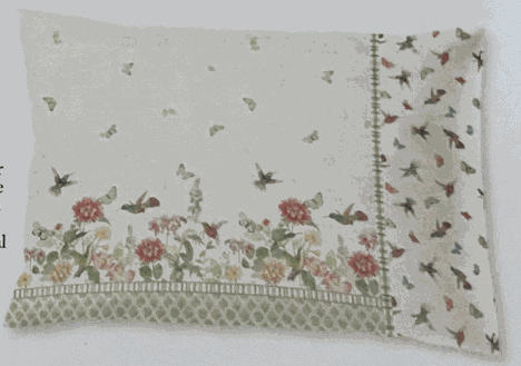 Easy Pillowcase Kit with Hummingbird Days fabric by Katie Pertiet, standard size pillowcase 32 inches