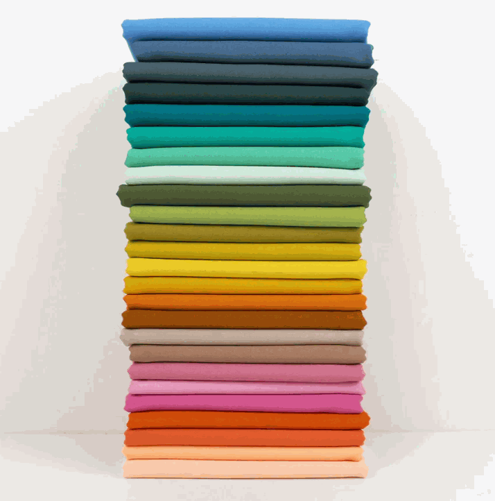 Elizabeth's Favorites Bella Solids Fat Quarter Bundle with 25 colors by Moda Fabrics