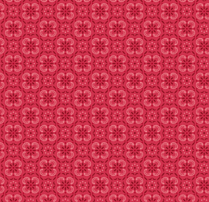 Farmer's Daughter Bandana Tea Rose fabric by Lori Holt with vintage floral pattern in red tones